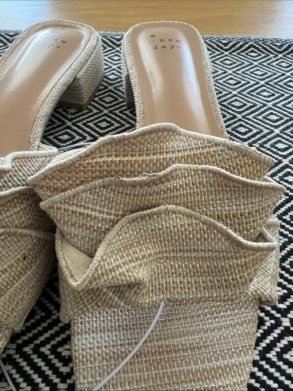 Beige Ruffle Sandal - Picture 4 of 6